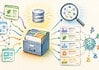 Indexeren door zoekmachines en SEO Zoekmachine-index met webpagina’s, links en zoekresultaten als schema van online vindbaarheid.